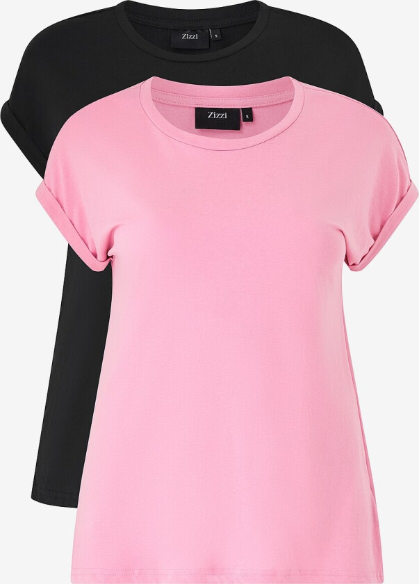 Topp mKatja S/S T-shirt 2-pakning - Rosa