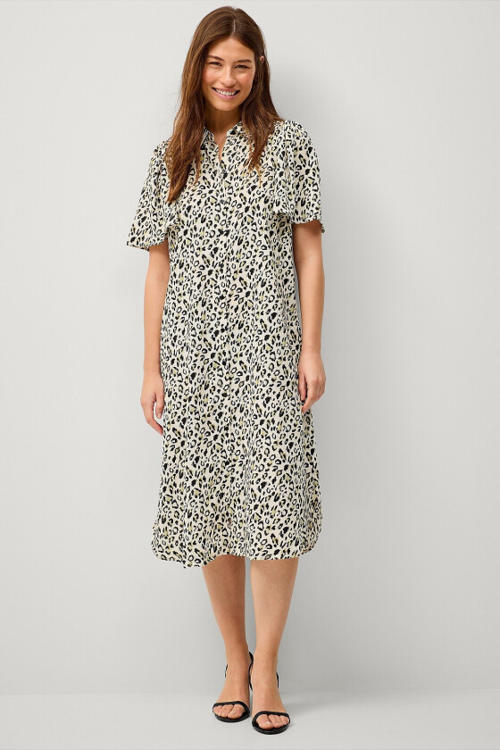 Skjortekjole viJona 2/4 Shirt Dress - Beige