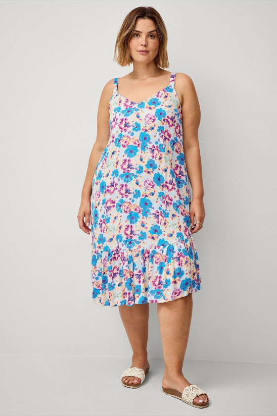 Kjole vWisma S/L Blk Dress - Flerfarget