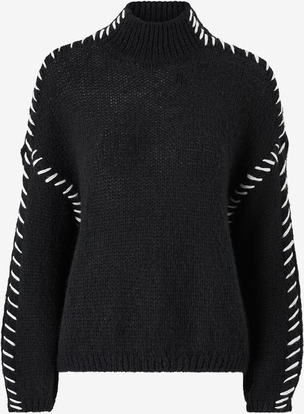 Genser viChoca New L/S Knit Pullover - Svart
