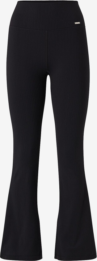 Treningstights Ribbed Seamless Flare Petite Tights - Svart