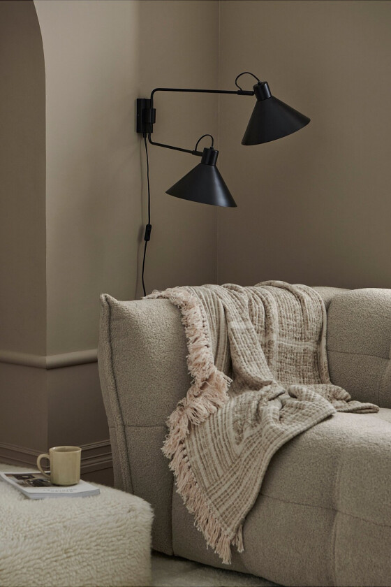 Vegglampe Silona - Svart