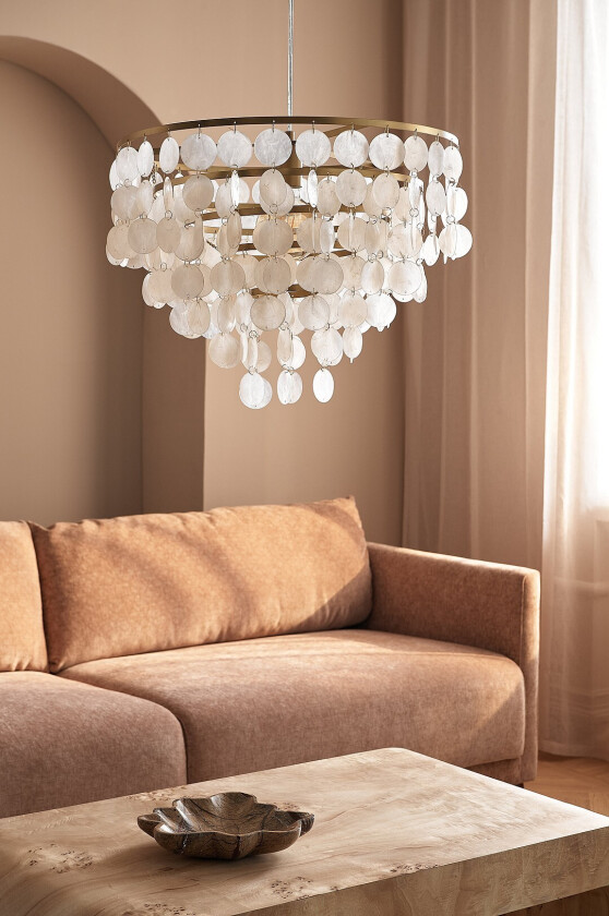 Taklampe Seashell - Hvit