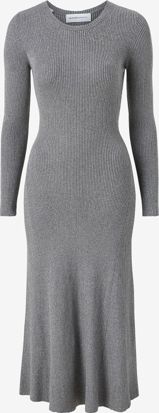 Kjole slflUra Lurex LS Knit Dress - Grå