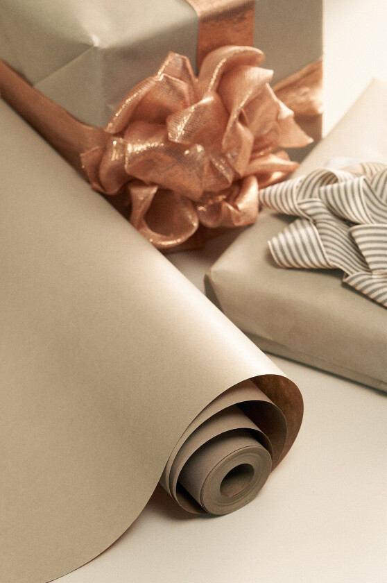 Gavepapir, 10 meter - Natur