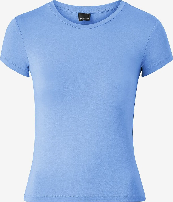 Topp Soft Touch Short Sleeve Top - Blå
