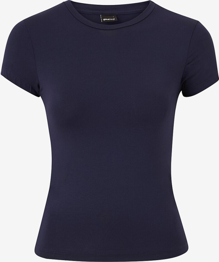Topp Soft Touch Short Sleeve Top - Blå
