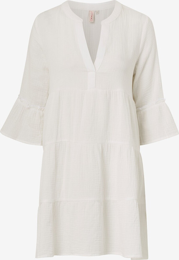 Kjole onlThyra Peplon Dress Wvn - Hvit