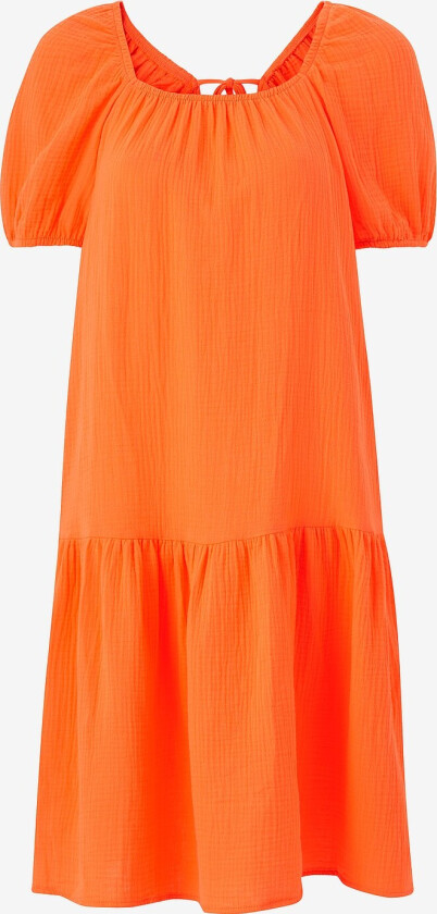Kjole vmNatali Nia 2/4 Blk Dress Wvn - Orange