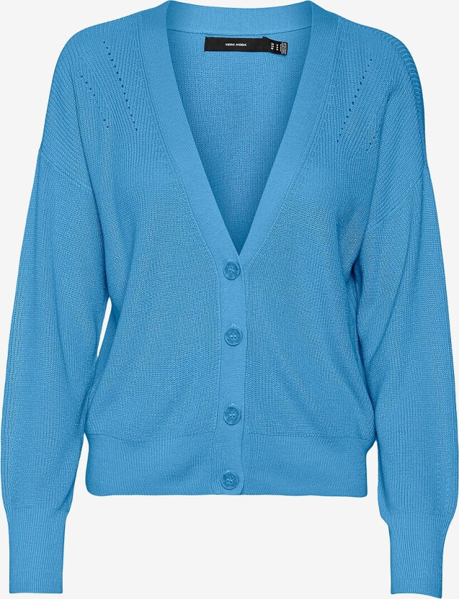 Kardigan vmNewlexsun LS Short V-neck Cardigan - Blå