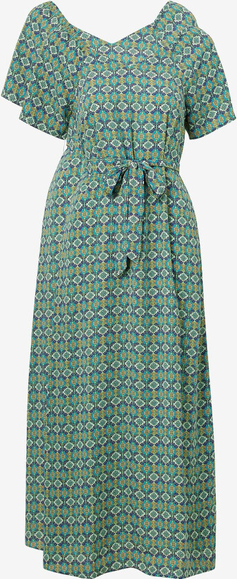 Maxikjole onlAlma Life Poly Bay Long Dress Aop - Grønn