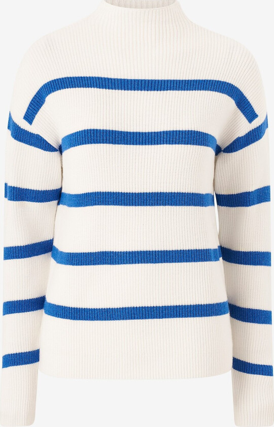 Genser viRil Mockneck L/S Knit Rib Top - Hvit
