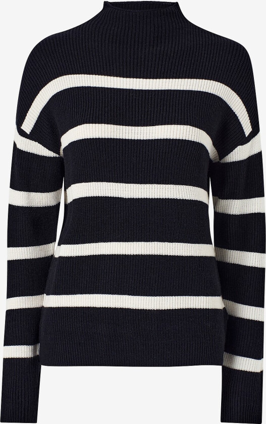 Genser viRil Mockneck L/S Knit Rib Top - Svart