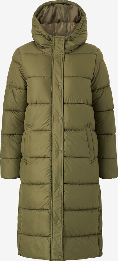 Kåpe onlCammie Long Quilted Coat CC Otw - Grønn