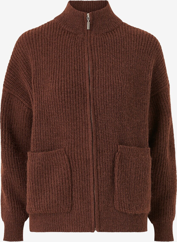 Kardigan onlKaja Life LS Zip Cardigan CC Knt - Brun