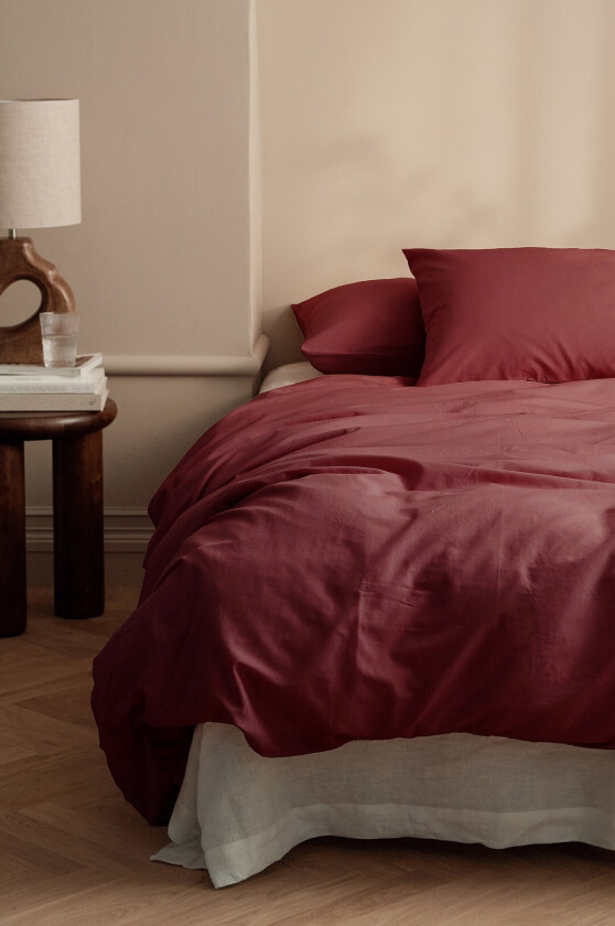 Sengesett Milly i bomull 2 eller 3 stykker - Rød