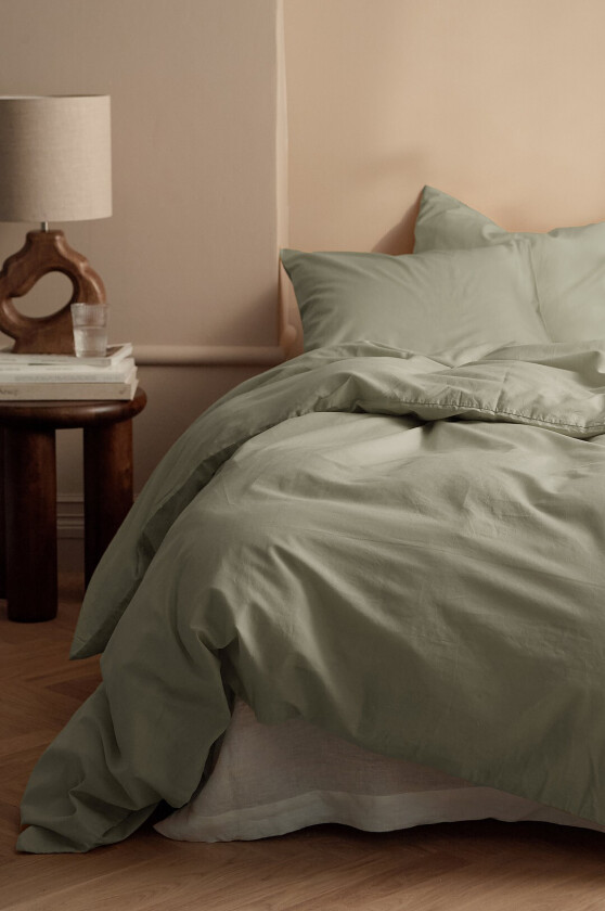 Sengesett Milly i bomull 2 eller 3 stykker - Grønn