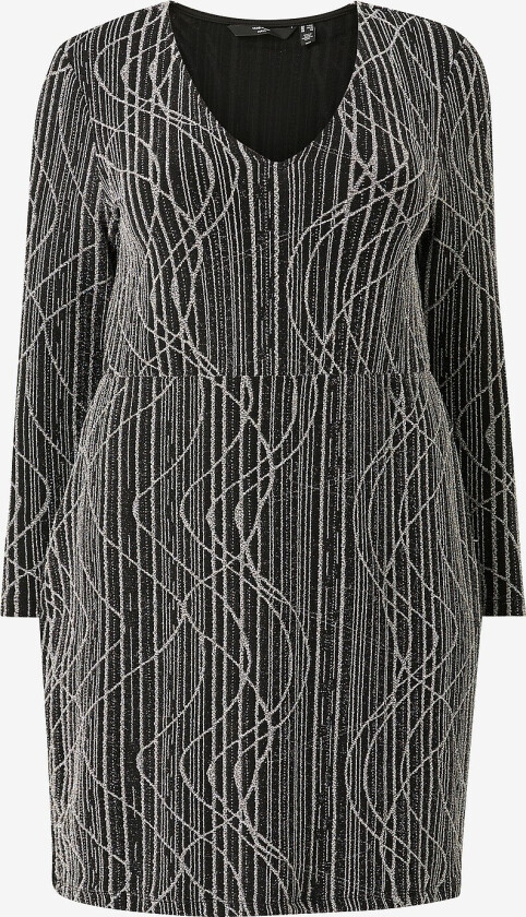 Kjole vmcKanz Sibe LS Short Dress Jrs Cur - Svart