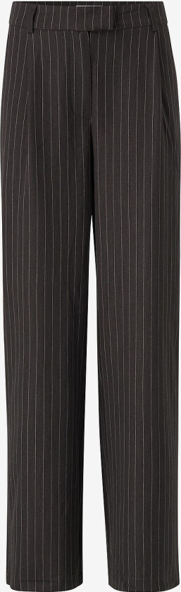 Bukser viWinnie Wide Fit RW Pinstripe Pant - Svart