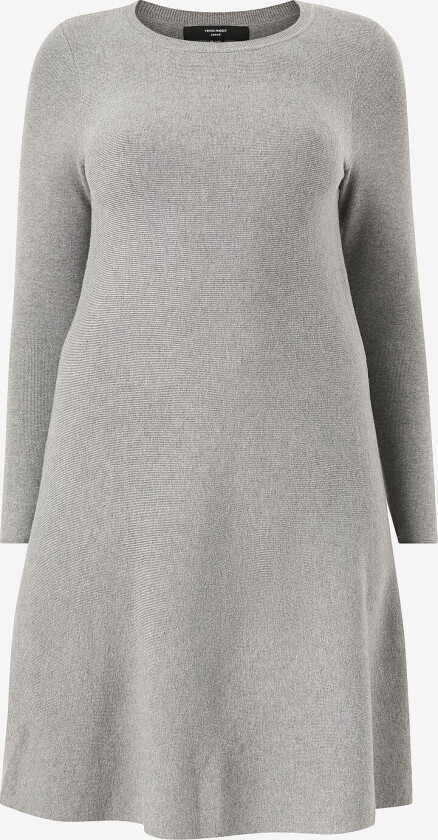 Kjole vmNancy LS Knit Dress Curve - Grå