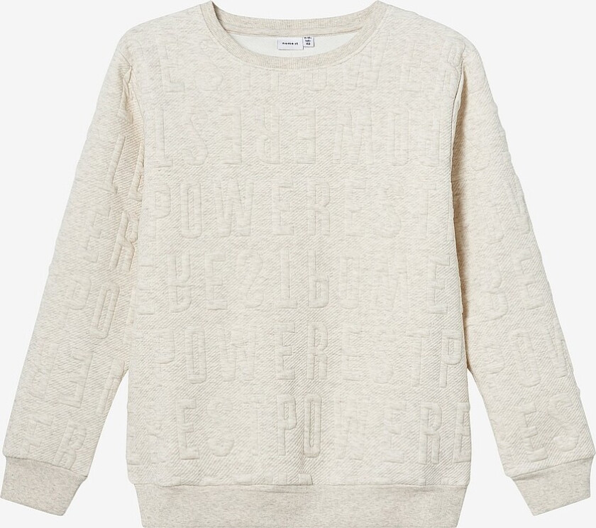 Collegegenser nkmNolette LS Sweat Unb - Beige