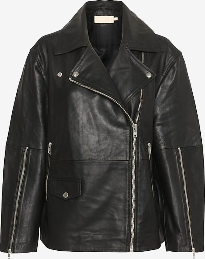 Skinn jakke slOlicia 2nd Leather Jacket - Svart