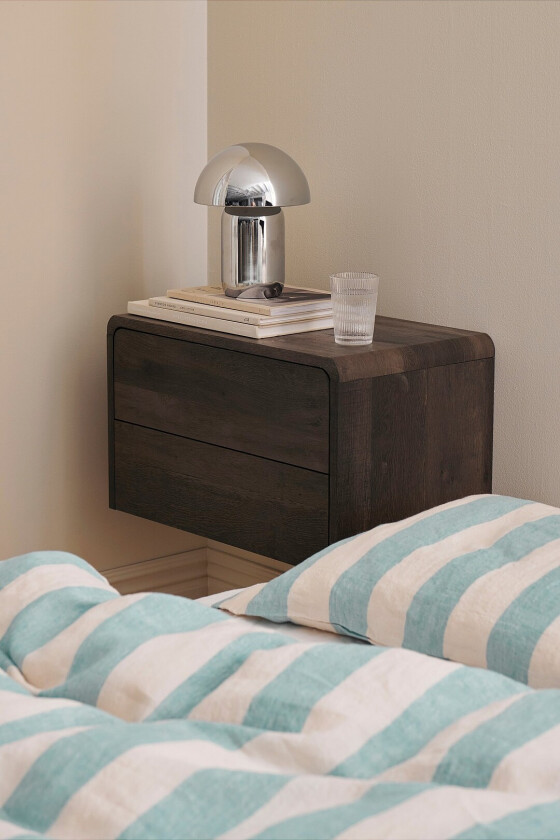 Veggmontert nattbord Mylissa - Brun