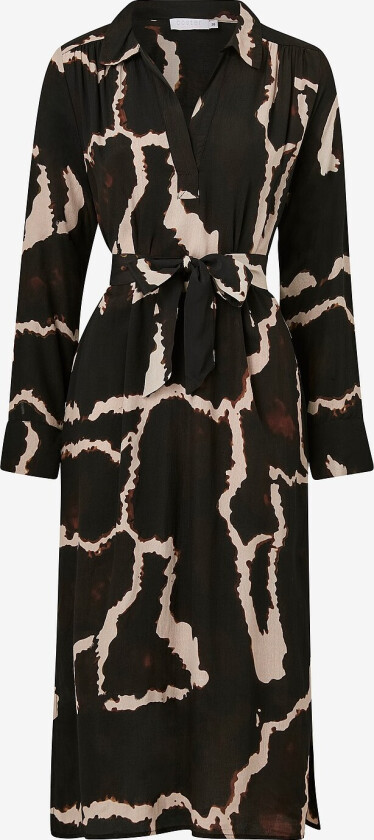 Kjole Long Dress Night Clouds Print - Svart
