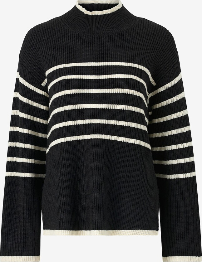 Genser yasAlma LS Knit Pullover - Svart