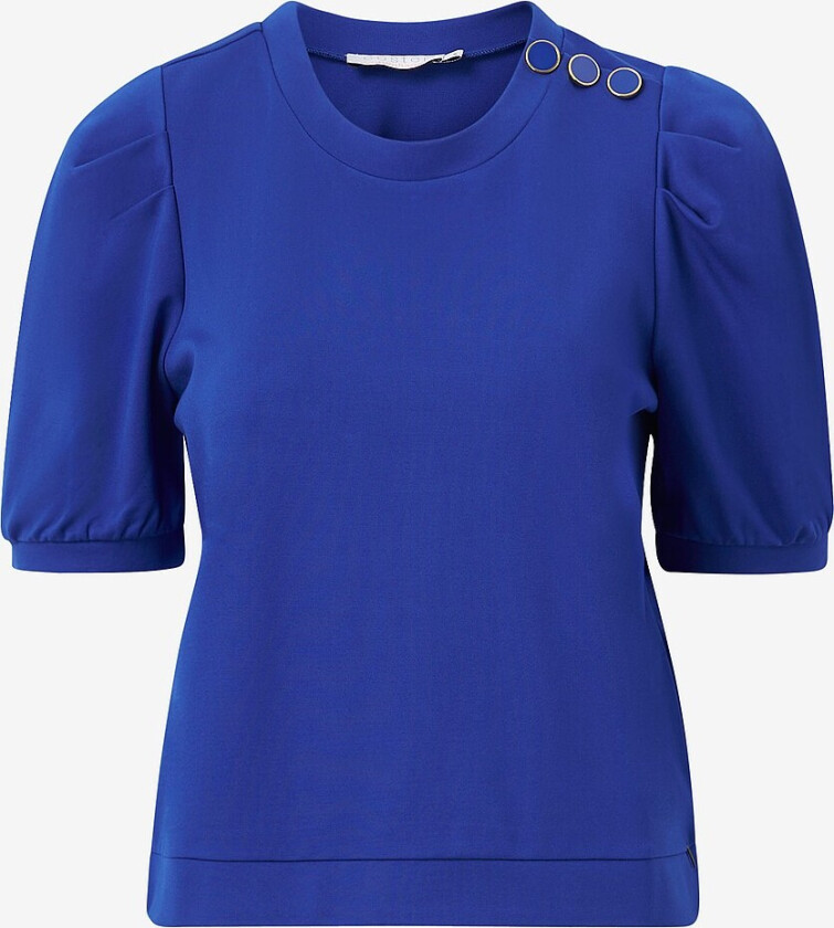 Topp Sweat Shirt With Pleats - Blå