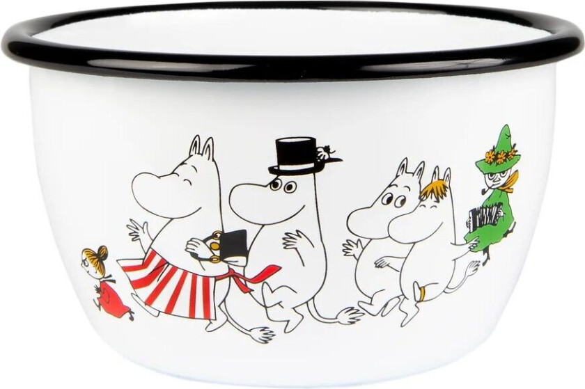 Mummi Colors emaljeskål 60 cl Moominvalley