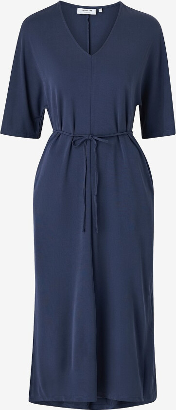 Kjole mschSisca Lynette 2/4 Dress - Blå
