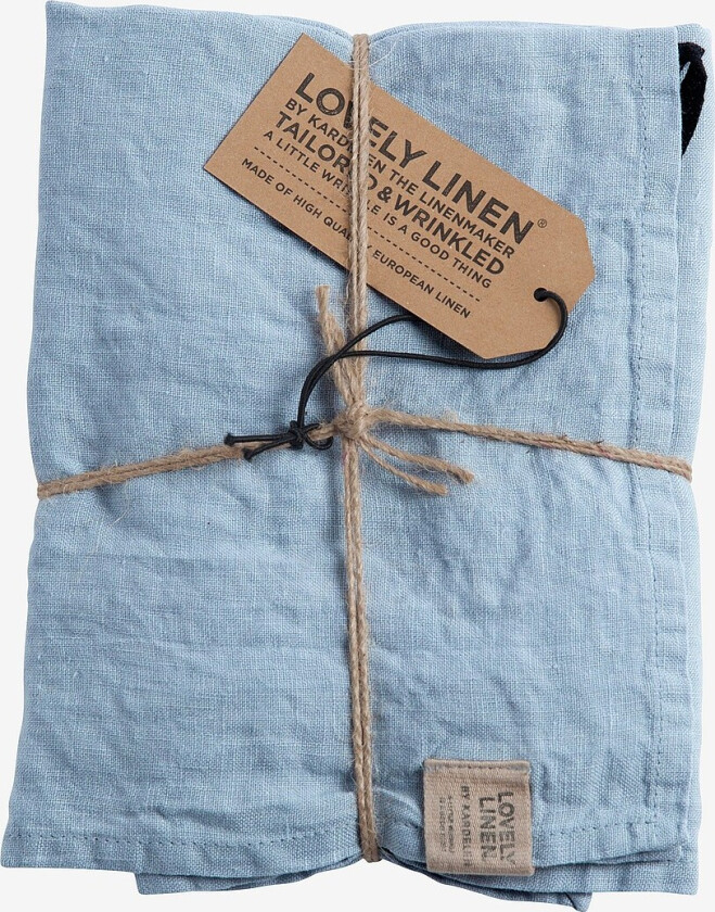 Kjøkkenhåndkle Misty i vasket lin - Blå
