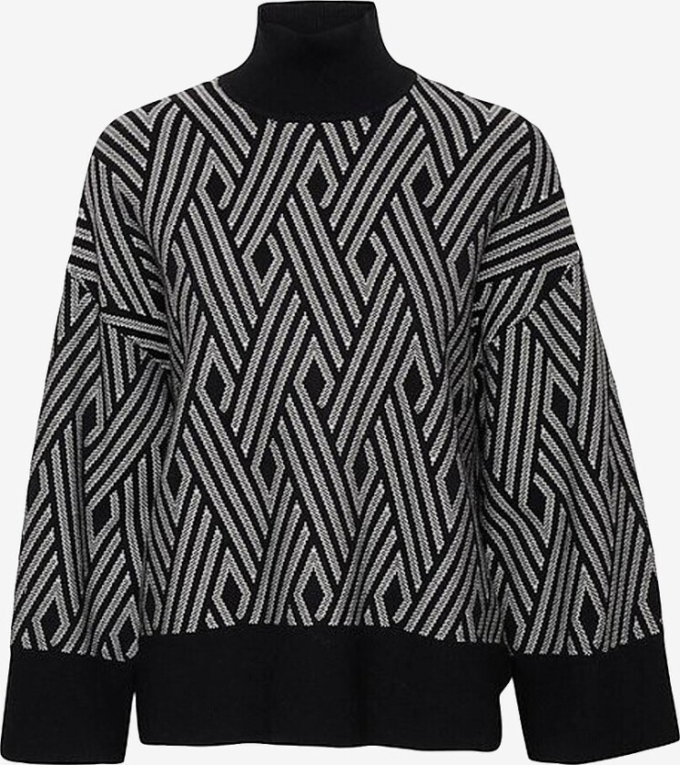 Genser GittelIW Jaquard Pullover - Svart