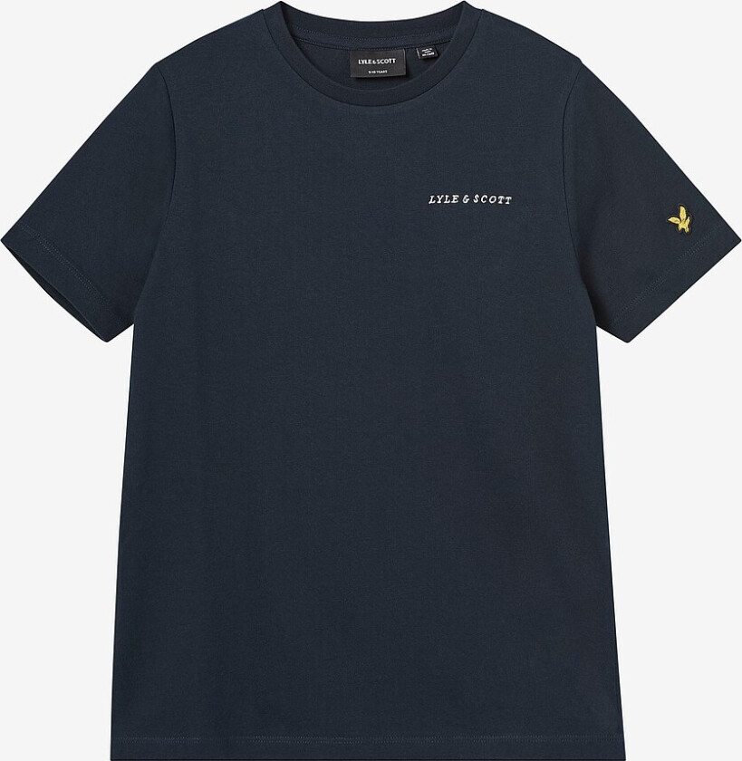 Bilde av T-skjorte Script Embroidered T-shirt - Blå