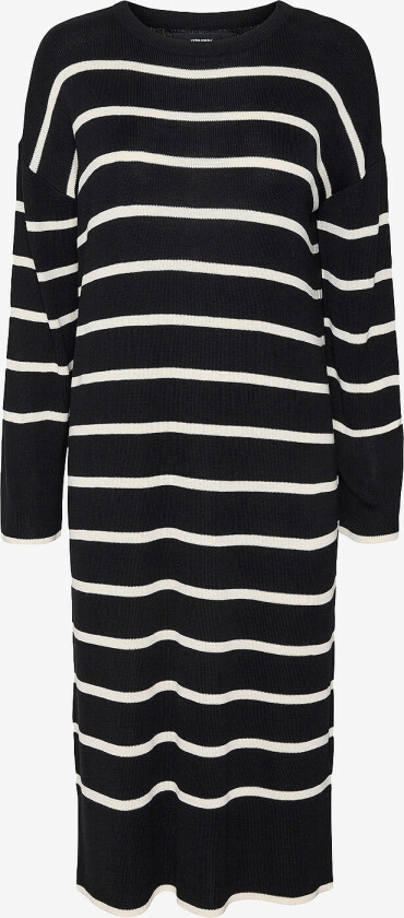 Kjole vmJoana LS O-neck Blk Dress - Svart