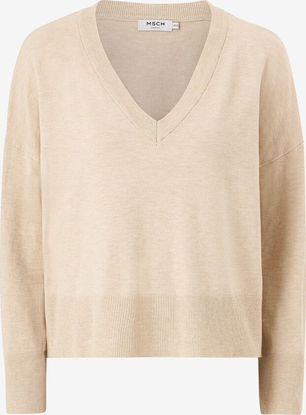 Genser mschSelana Rachelle V Pullover - Beige