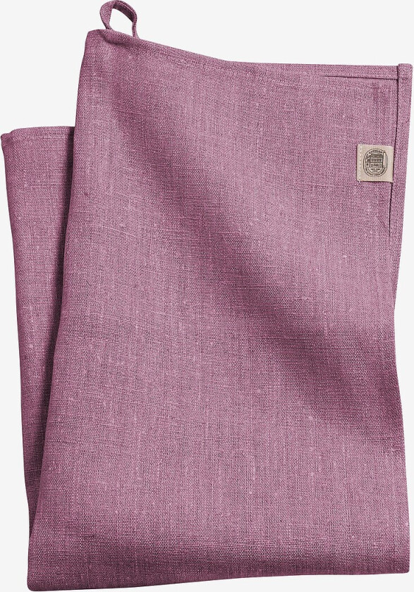Håndkle Classic i manglet lin - Lilla