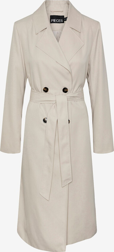 Kåpe pcScarlett LS Trenchcoat - Grå