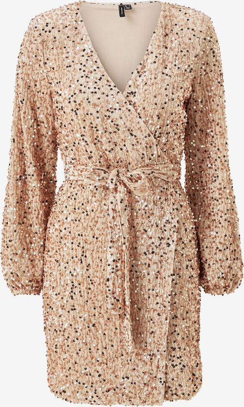 Plajettkjole vmBella LS Wrap Short Dress - Gull