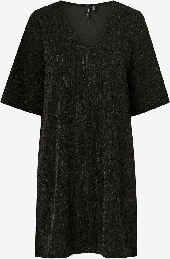 Kjole vmElma 2/4 V-neck Short Dress Jrs - Svart
