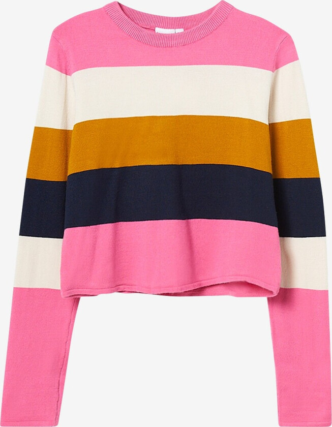 Genser NKFVAJSA LS SHORT KNIT N1 - Rosa