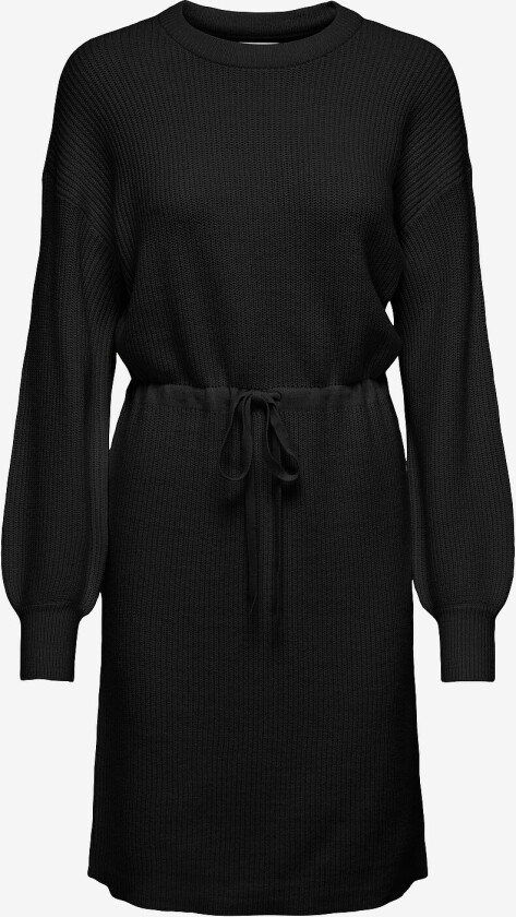 Kjole onlKatia LS String O-neck Dress - Svart