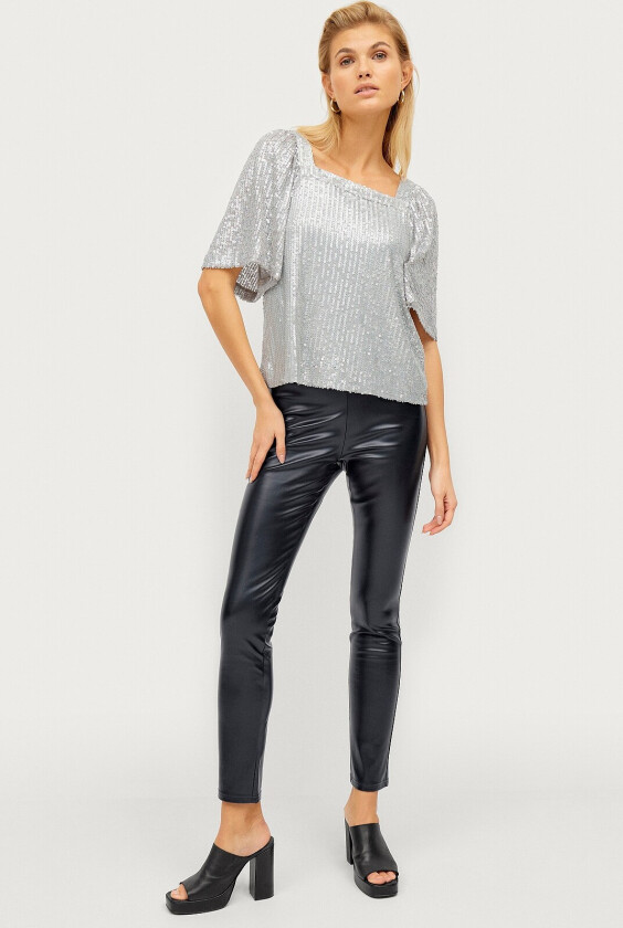 Leggings Alexia PU Leggings - Svart