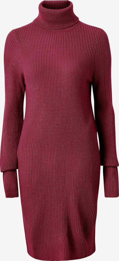 Kjole viLou L/s Rollneck Knit Dress - Rød