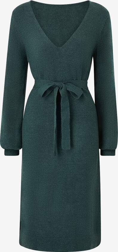 Kjole viRil Rev V-neck Knit Dress - Grønn