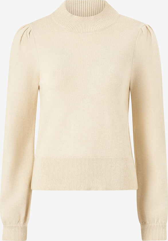 Genser viRil Turtle-neckBallon L/S Top - Beige
