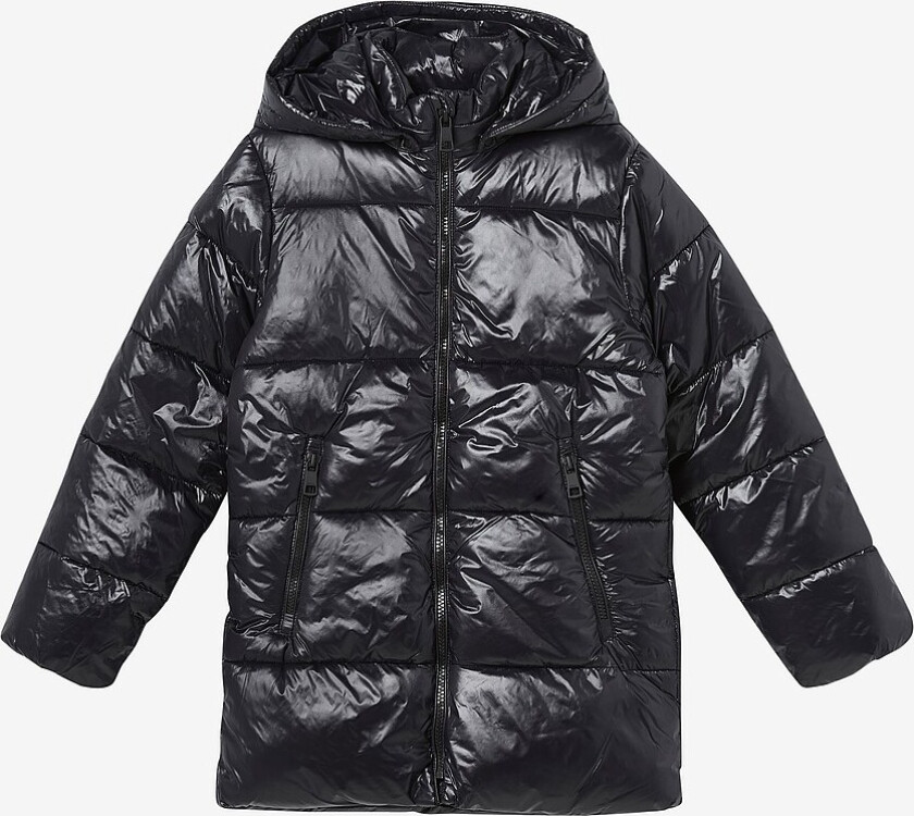 Jakke kogScarlett Hood Puffer CP Otw - Svart