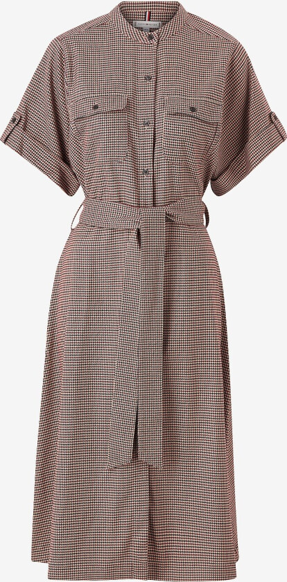 Skjortekjole Rwb Check Midi Shirt Dress - Brun