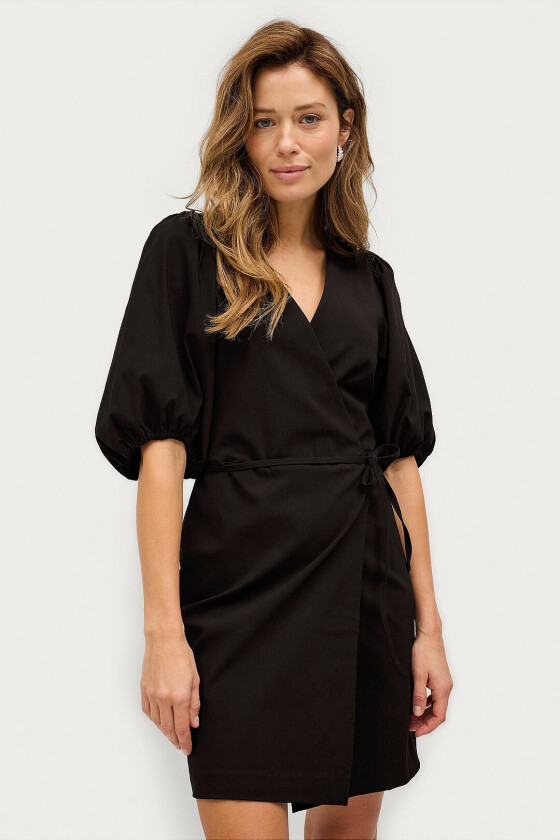 Omslagskjole slGia Wrap Dress - Svart